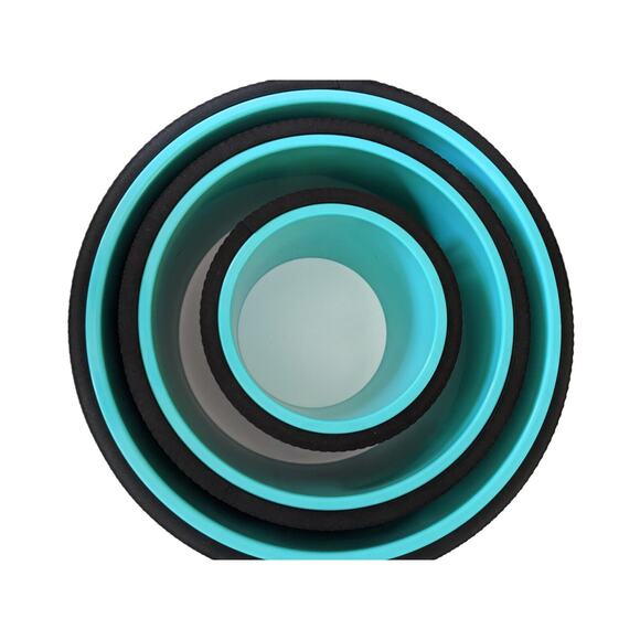 Yoga Rollers for Back‎ Pain Relief & Exercise. Set Of 3, 12" 10" 6" Spine Groove - Picture 4 of 4